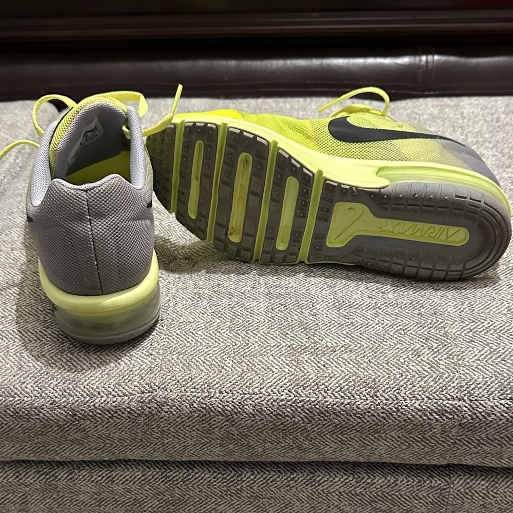 Nike Kids Sneakers Gray and Neon Yellow